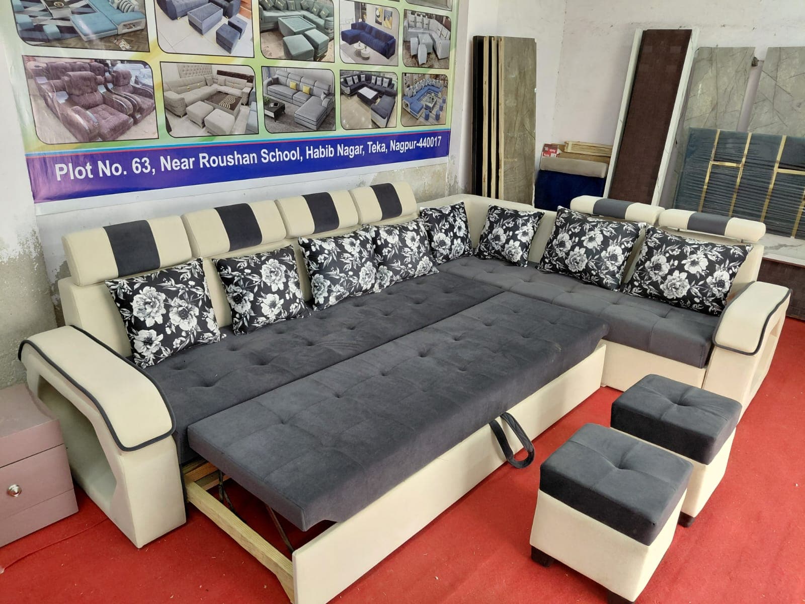 Premium L-Shape Sofa Set
